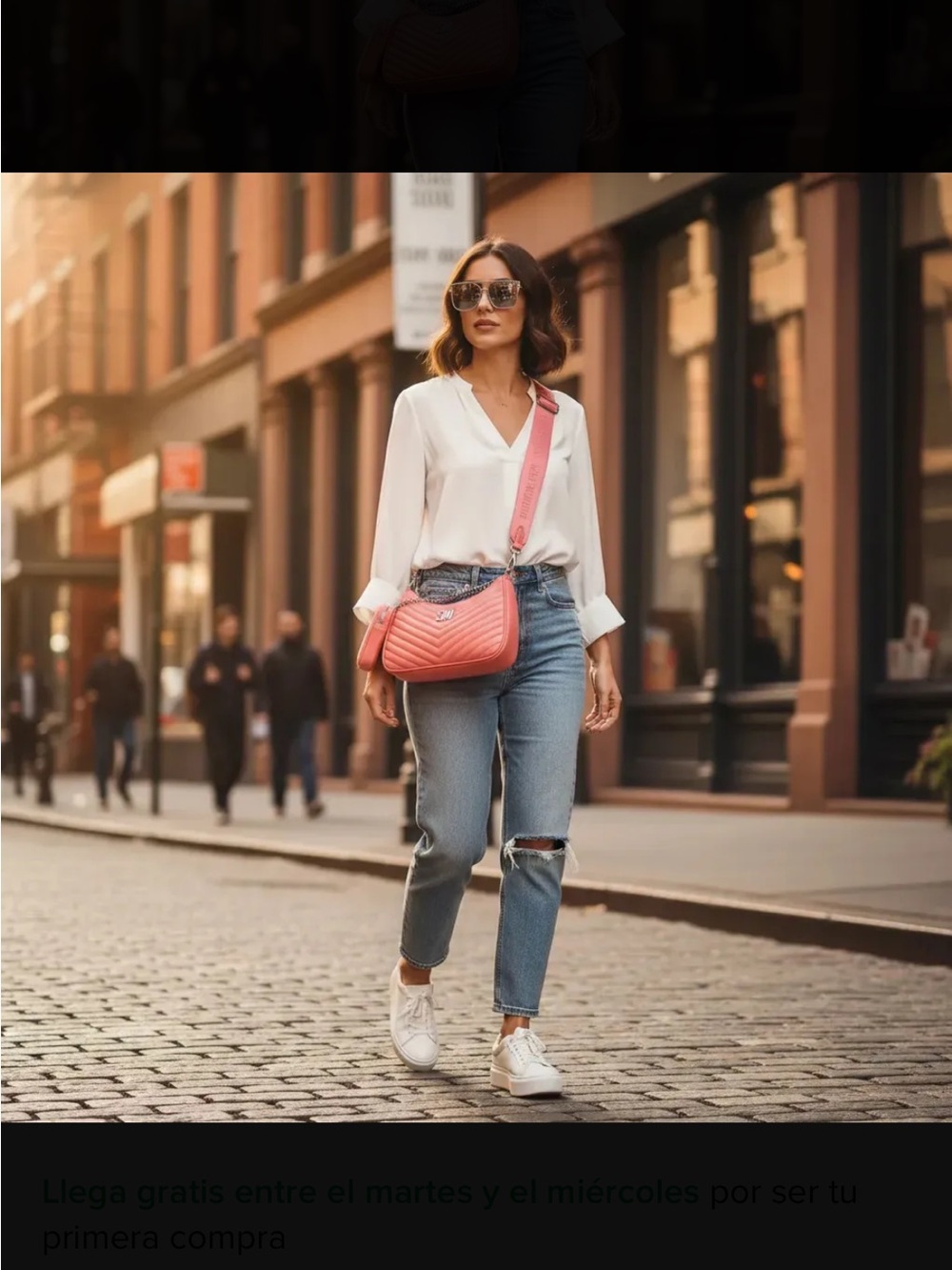 Steve Madden Quilted Crossbody Bag in Coral